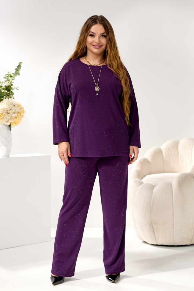 Костюм святковий фіолетовий артикул 652