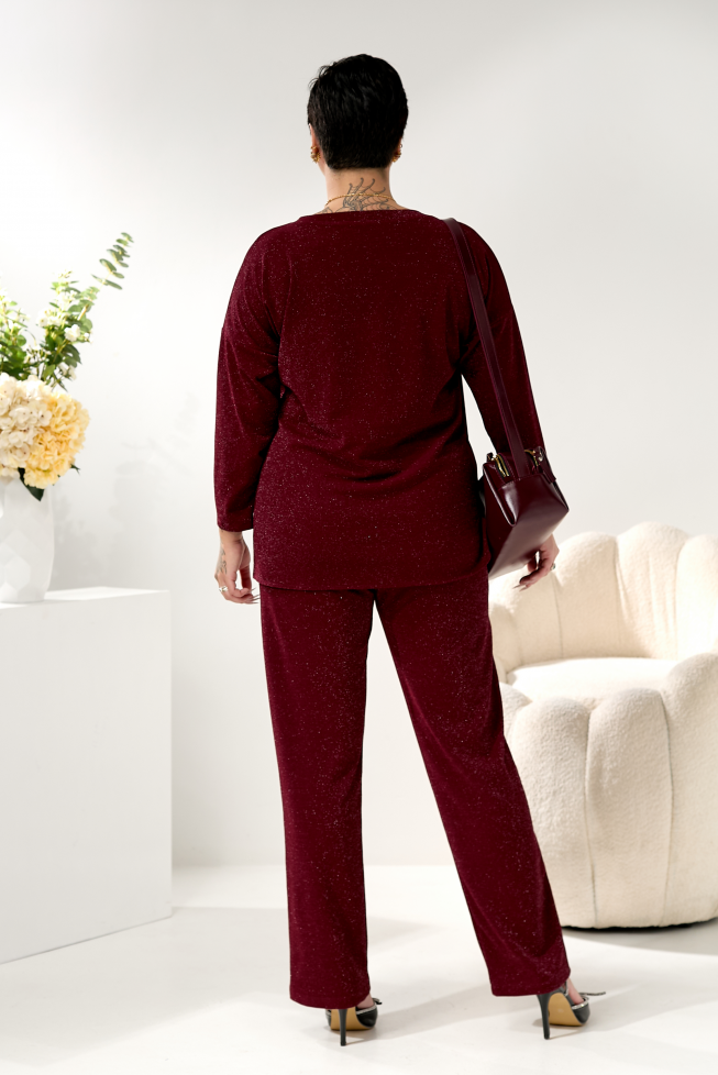 Костюм святковий бордовий артикул 652