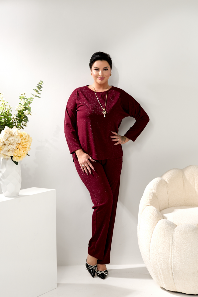 Костюм святковий бордовий артикул 652