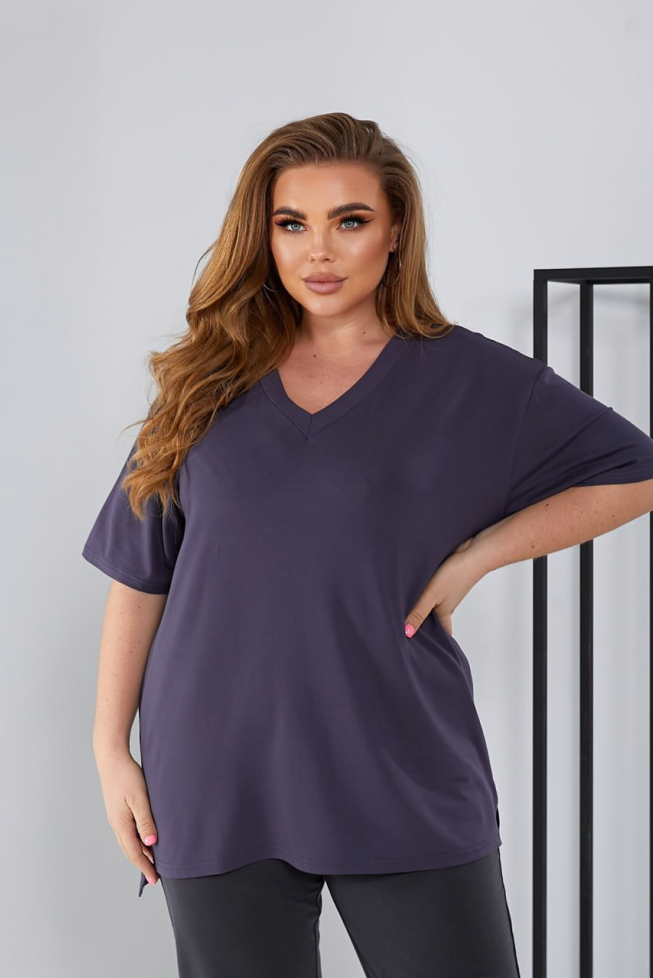 Футболка-туніка графіт артикул 660