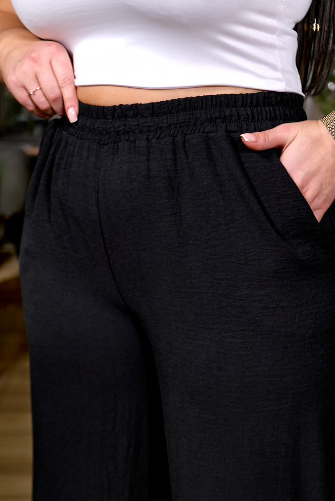 Жіночі штани палаццо Comfort чорний артикул 661